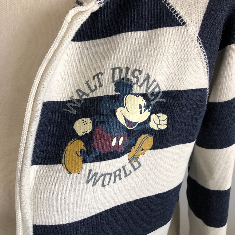 Kids disney mickey mouse hooded zippered sweatshirt